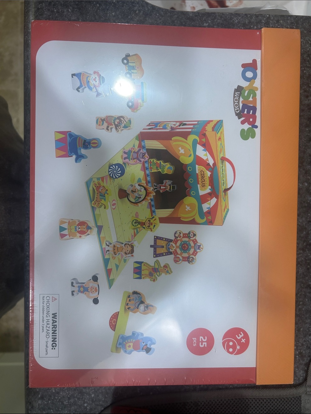 Wooden Circus Playset Toy - Multicolor Kids Action Set